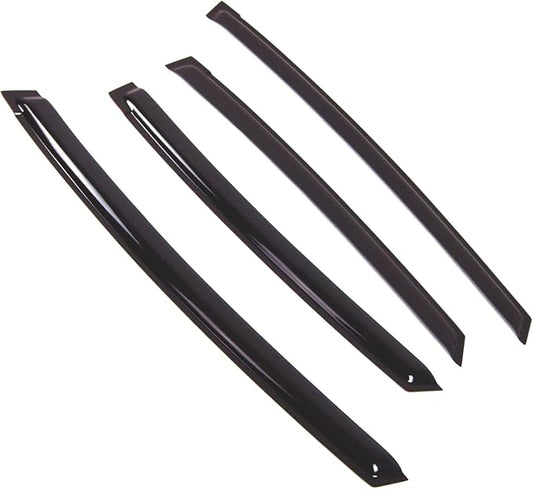 Tuningpros WD2-742 Dark Smoke 4 Pcs Set Window Visor (Outside Mount) Deflector Rain Guard Compatible with 2012-2015 Toyota Prius V