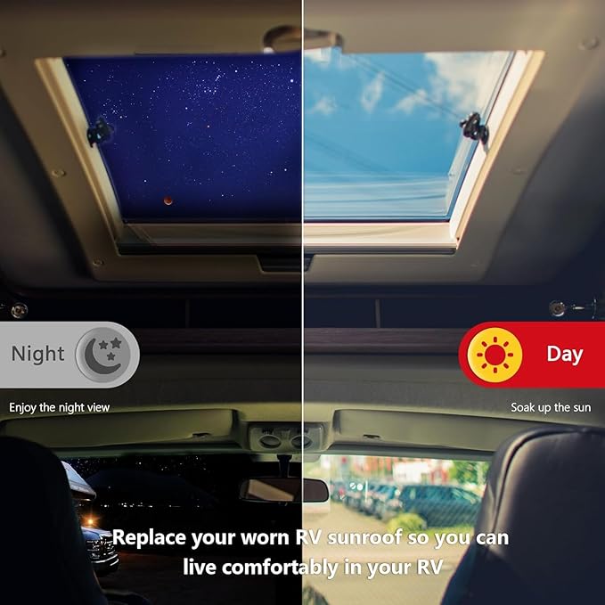 SL1422 RV Skylight Replacement,18" x 26" Camper Skylight fits Standard 14" x 22" Openings 16" x 26" Overall,RV Shower Bathroom Skylight Cover - SL1422C(Clear)