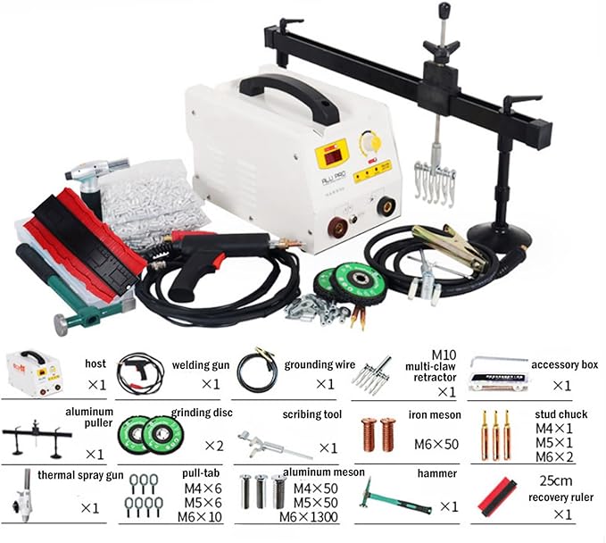 Aluminum SPOT Welder Machine Dent Pulling Machine Vehicle Dent Puller for Car Body Dent Repair 220V