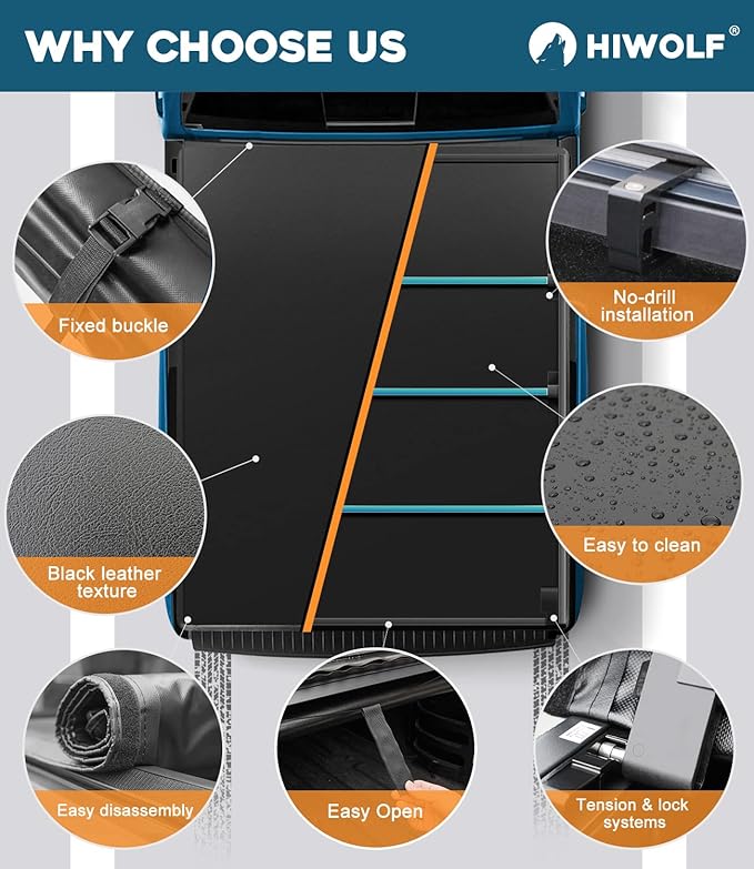 Soft Roll Up Truck Bed Tonneau Cover Fits 2005-2026 Frontier & 2009-2012 Suzuki Equator 5ft Bed (59.5") w/Track System | PR3 |