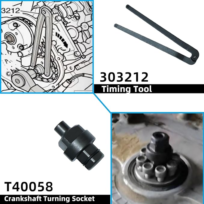 DPTOOL Timing Tool Kit Replacement for Audi VW 2.0 2.4 2.8 3.0T 3.2 4.2 5.2 Engine A4 A6 A6L A8 Q5 Q7 R8 303212 T40133 T40070 T40058 T10172 Alignment Camshaft Locking Tool