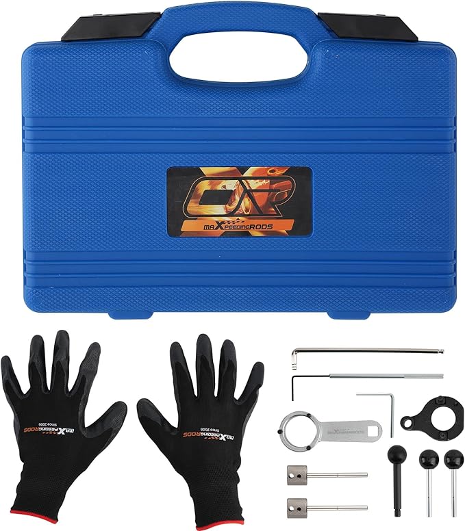 maXpeedingrods Camshaft Timing Belt Tool Kit for VW for Audi for Seat for Skoda 1.6 2.0 for TDI CR Diesel Engine 2012-Up, Replace T10264 T10265 T10060A 3359 T10051 T10490, with Carrying Case