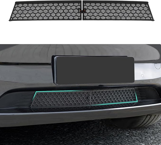 REFORM DESIGN Front Grill Mesh Insert Compatiable with 2020-2024 Tesla Model Y, Air Vent Cover Guard Replacement for Tesla Model Y Accessories, Black(NOT FIT 2025 2026 JUNIPER)