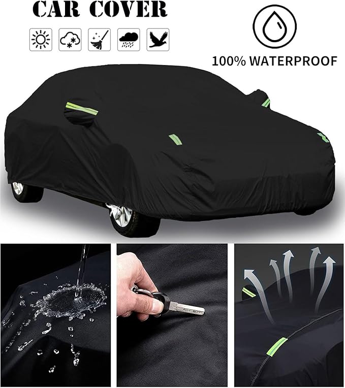 Custom-Fit for BMW Car Cover, Automobiles All Weather Waterproof, Car Cover All Weather Snowproof UV Protection Windproof Outdoor Full car Cover (for BMW i7)