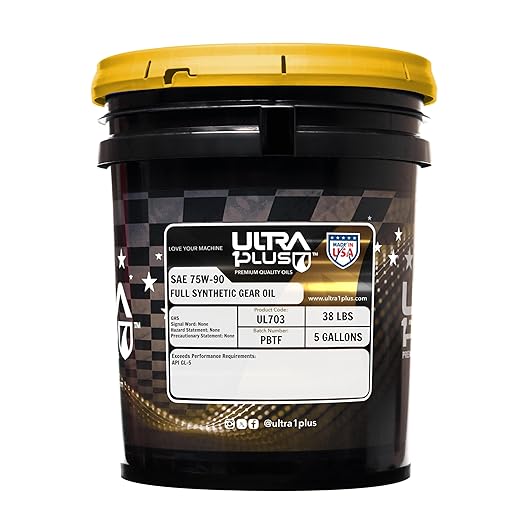 ULTRA 1PLUS SAE 75W-90 Synthetic Gear Oil, API GL-5 (5 Gallon Pail)