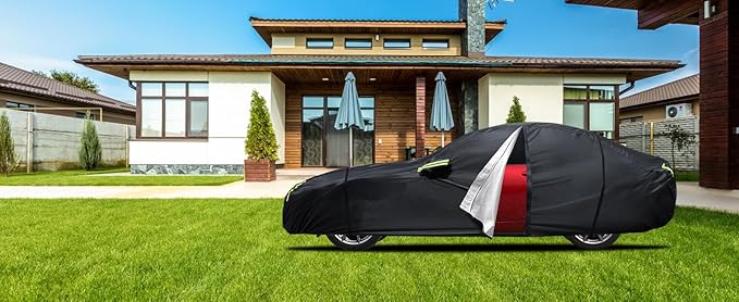 Car Cover Custom Fit for Mazda Miata MX-5 1989-2025,6 Layers Truck Cover Waterproof All Weather for Automobiles,Outdoor Full Exterior Cover,Rain, Sun, Wind Protection,Black