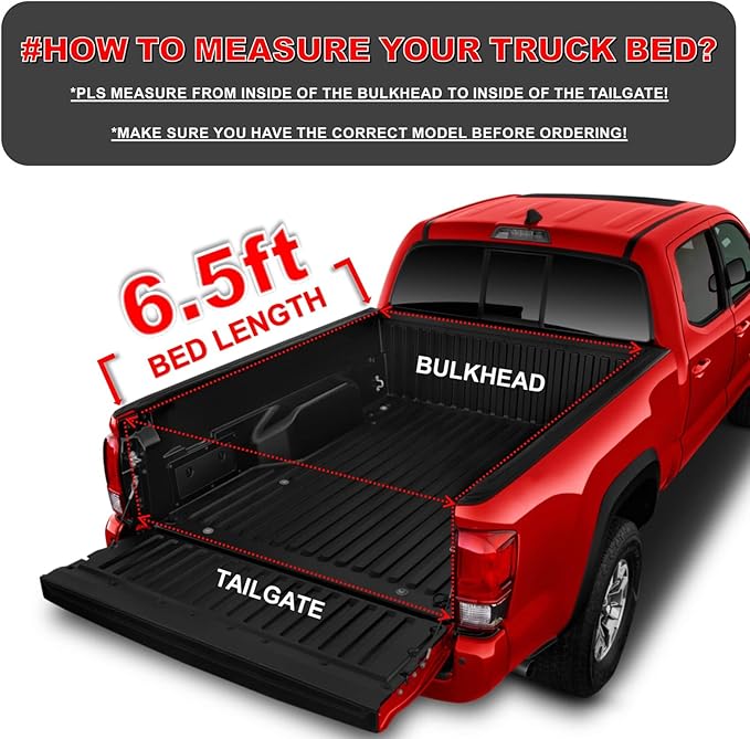 Hard Tri-Fold 6.5ft Truck Bed Cover for 1997-2004 Dodge Dakota FRP Tonneau Cover | Fleetside