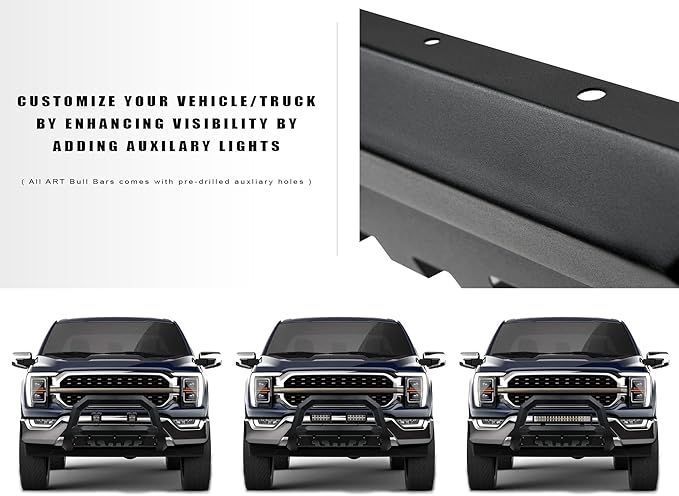 Armordillo 8712474 Rayden Series Bull Bar - Matte Black Fits 2020-2023 Chevy Silverado 2500 HD / 3500 HD