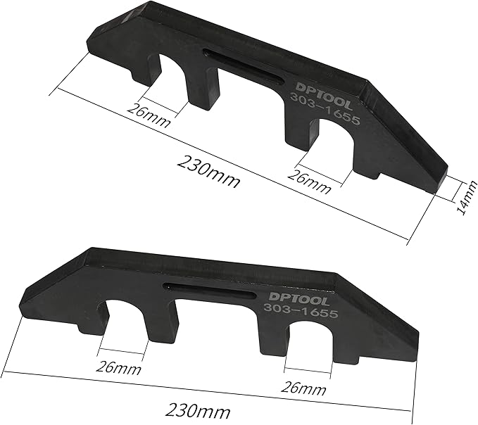 DPTOOL 303-1655 Camshaft Aligning Tool Compatible with Ford 3.5L V6 EcoBoost Upgraded GT F-150 Expedition Lincoln Navigator Cam Alignment Timing Tool with Cylinder Head Screw Removal Socket