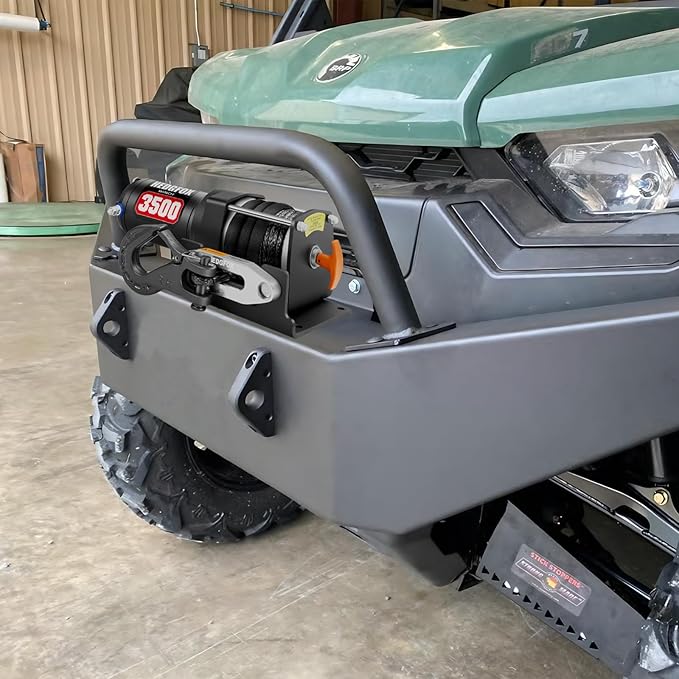 3500lb Electric Power Winch Kit Synthetic Rope Waterproof IP65 with Wireless Remote Control and Mini Rocker Switch for ATV UTV Towing, Off-Road Recovery Applications