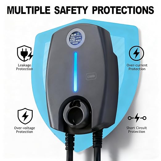 Home Smart Level 2 EV Charger up to 40 Amp, Indoor Outdoor Fast Charging Station with NEMA 14-50 Plug for All J1772 Electric Vehicles, Wi-Fi and Bluetooth Enabled EVSE, 25-Foot Cable