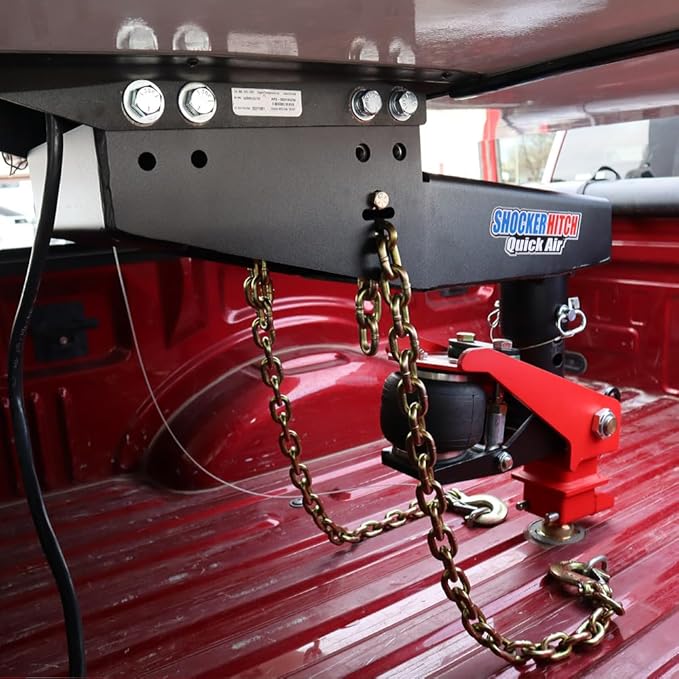 Shocker Quick Air® 5th Wheel to Gooseneck Air Hitch & Shift Lock Coupler Conversion Kit, Fits Lippert Turning Point - 24,000 lbs GTW