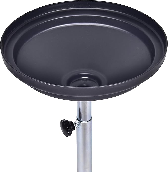 Aain AO5 5 Gallon Portable Oil Lift Drain, Steel Oil Drain, Adjustable Height Waster Oil drain for Changing car and Truck Motor Oil, Red