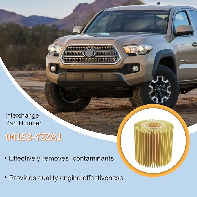 Oil Change Tool Kit, 04152-YZZA1 Oil Filter tool, Oil Filter Wrench, Drain Plug, Gasket for Select Toyota, Tacoma, Camry, Tundra, RAV4, Highlander, Lexus ES/RX/Sienna