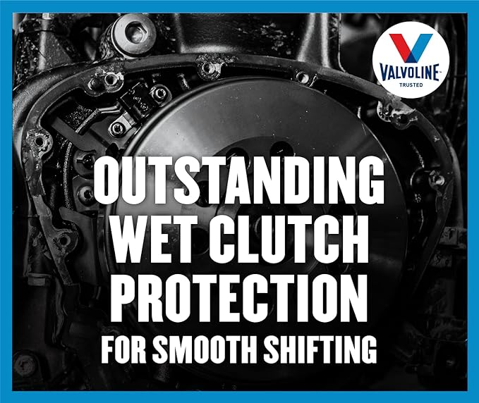 Valvoline 4-Stroke Motorcycle SAE 10W-40 Motor Oil 1 QT, Case of 6 (Pack of 2)