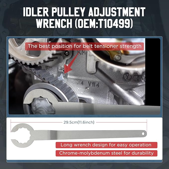 PLAYOCCAR Engine Camshaft Timing Tool Replacement for VAG EA211 1.0L 1.2L 1.4L 1.6L FSI TSI TFSI, Compatible with VW Audi A3 Golf 7 Jetta Skoda Octavia Seat Leon