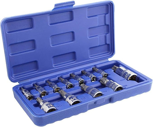 ABN Torx Plus Socket Set Star Bit Set, 12-Piece Torx Set