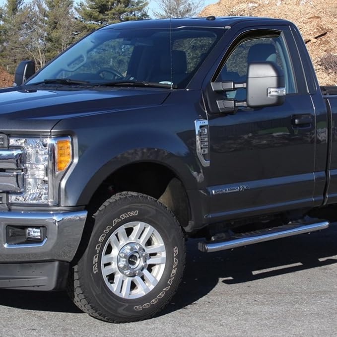 Window Rain Guards Visors for 1999-2016 Ford F250 F350 F450 F550 Super Duty, Window Vent Wind Shades Deflectors Shield for 2000-2016 F650 F750 Standard Cab