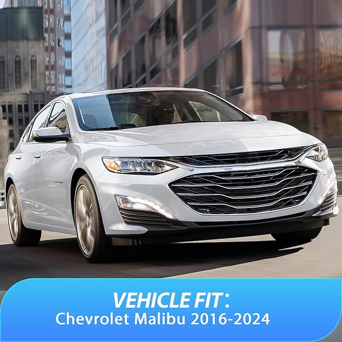 Nilight in-Channel Window Visors for Chevrolet (Chevy) Malibu 2016 2017 2018 2019 2020 2021 2022 2023 2024, Window Rain Guards, Original Window Deflectors-4PCS