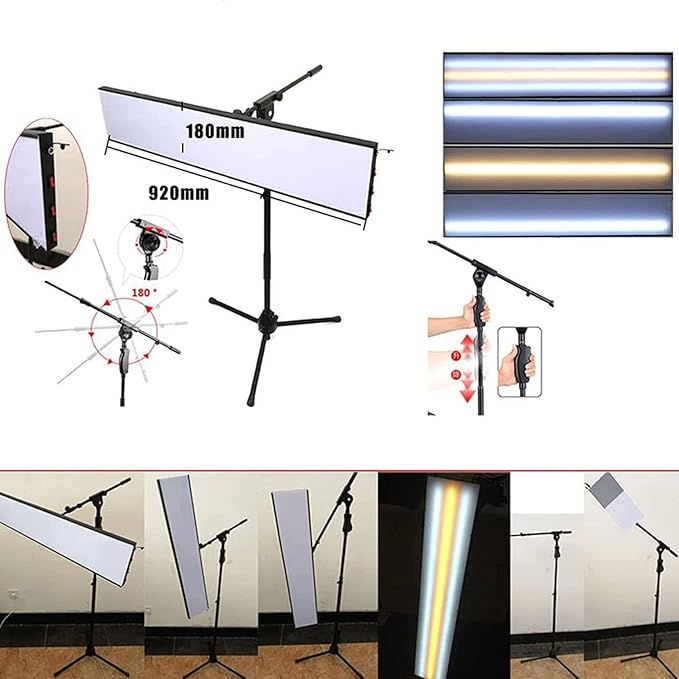 Bump Repair LED Leveling Lamp，Dent Repair Inspection Lamp，Large Bracket Adjustable ，Car Dent Repair Tool Large bracket with locking wheels and adjustable，LED Leveling Light,A