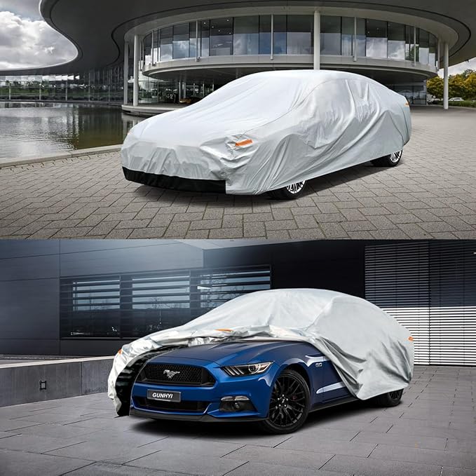 Waterproof Car Cover for Aston Martin DBS(1967-2024), 5 Layers Compatible with Aston Martin DBS All Weather, Snowproof Windproof Rain Ice Sun UV Protection