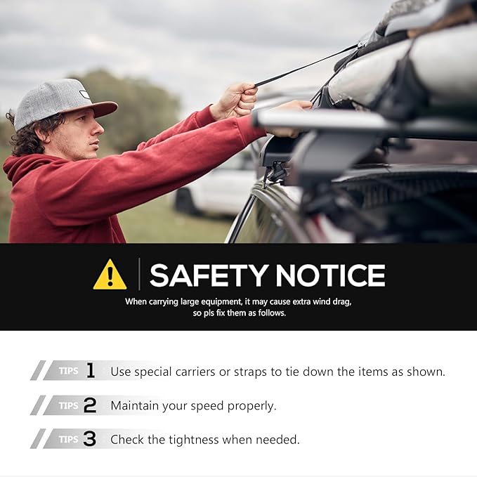 Roof Rack Cargo Basket with 2 LED Lights Compatible for 2009 2010 2011 2012 2013 2014 Ford F-150 & Raptor SuperCrew Cab, Rooftop Cargo Carrier Luggage Storage Holder