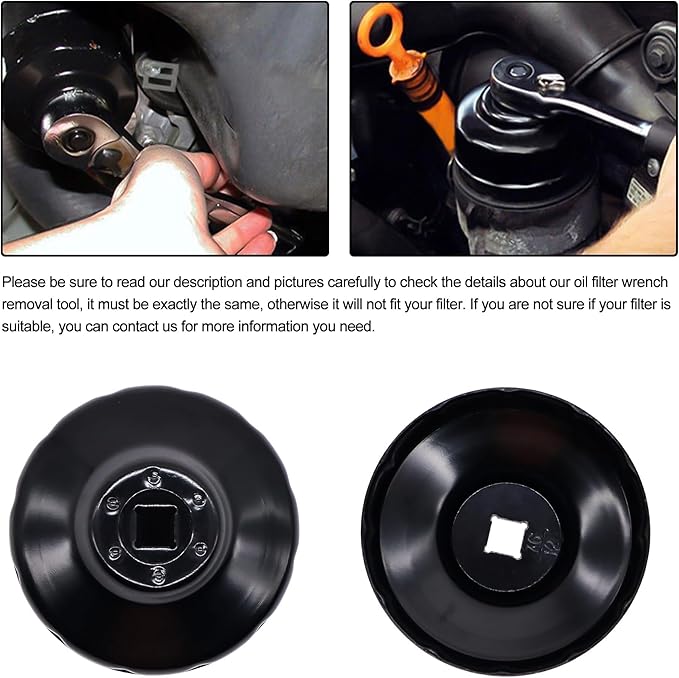 76 mm x 12 flutes Oil Filter Wrench Removal tool Compatible with BMW MOTORCYCLE K100 K75 R1100