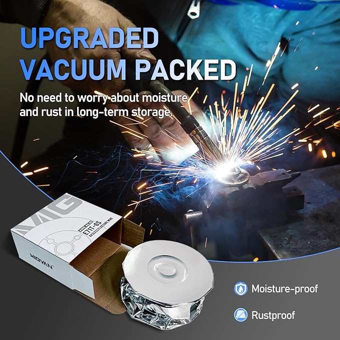 2-Pack Flux Core Welding Wire .030, Gasless Mig Welding Welder Wire E71T-GS, 2lb Each, Strong Spool wire fed, Self-shielded Mild Steel Compatible With Lincoln Miller Forney Harbor Welders