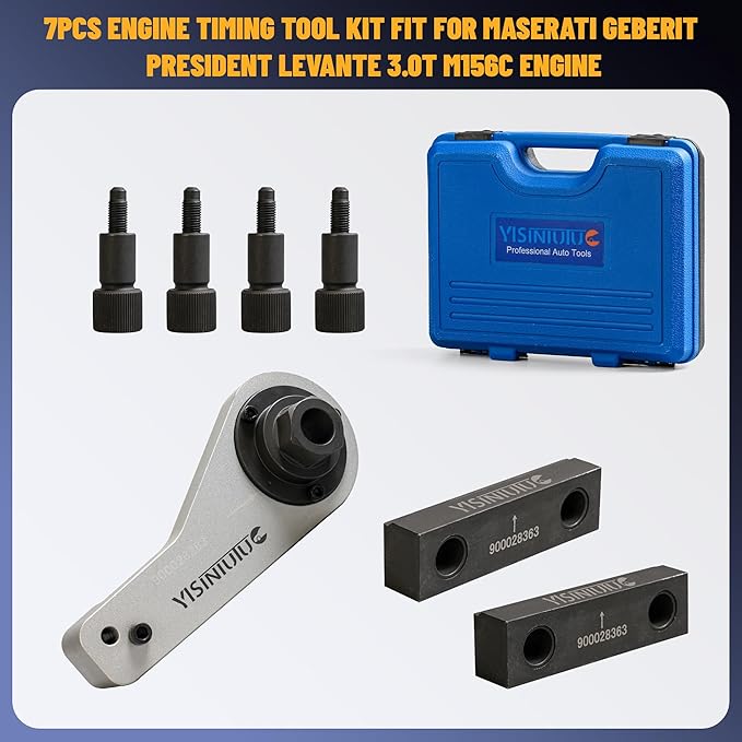 Timing Tool Kit Compatible with Maserati Geberit President Levante 3.0T M156 Engine, Replacement Number 900028263 900028363, Camshaft Locking Tool