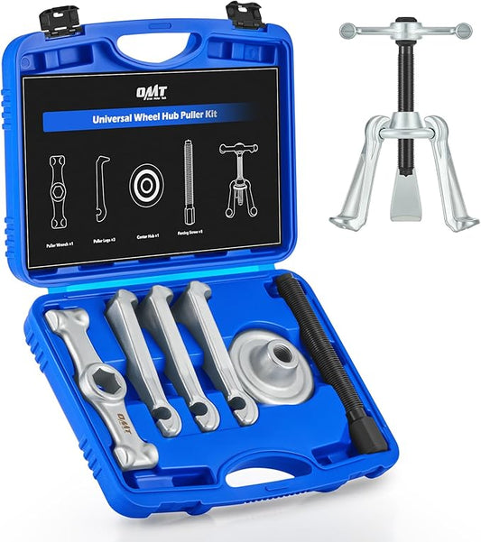 Orion Motor Tech Universal Hub Puller Tool, Master Brake Drum Puller with Adjustable Legs 7.6 in Maximum Bolt Circle, Heavy Duty Steel Wheel Hub Removal Tool for Most Car Truck Models