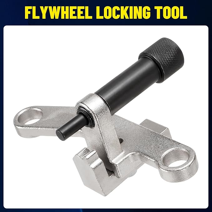 Timing Tool Kit Camshaft Aligning Flywheel Locking Crankshaft Pulley Tool with 22mm Socket for GM Chevrolet Onix /Tracker 1.0 12V 3 Cylinder 1.2 12V Ecotec Engine replace CR490, CR490-A,B,C