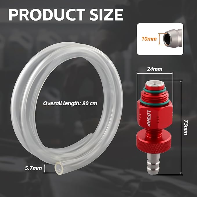 Oil Filter Drain Tool,Aluminum Alloy Upgraded Large Hole and Thickened Tube for Toyota, Lexus, Scion 2.0L - 5.7L Vehicles with Cartridge Style Filter System Oil Change Kit-Red