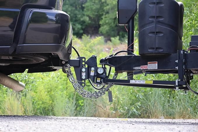 Weigh Safe True Tow Middleweight - Weight Distribution Hitch - Ball Mount Hitch with Anti-Sway Technology - 4" Drop Hitch, 2" Shank & 12,500-lb Towing Capacity