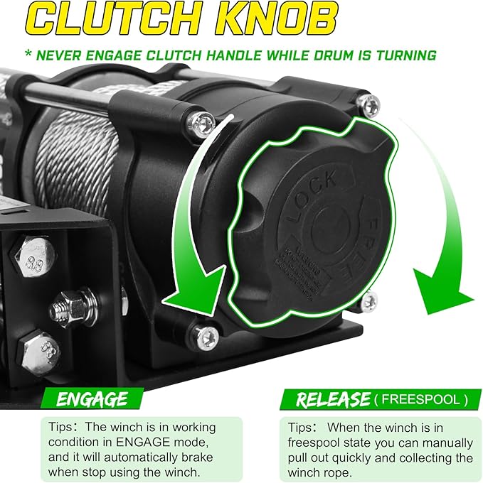 3500lbs ATV/UTV Winch Electric Boat Trailer Winch 12V, Waterproof Winch with Wire Rope, with 2 Wireless Remotes &Wired Switch,with Mounting Plate,Pulley,Rope Damper,Aluminium Fairlead