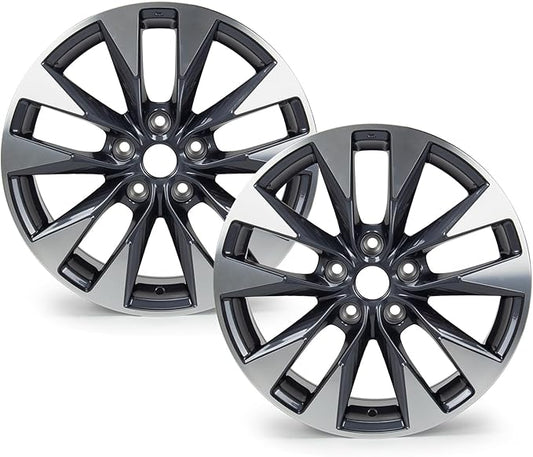 17'' x 6.5'' Aluminum Alloy Replacement for OE Wheel Rim Compatible with Nissan-Sentra 2016-2019 - 62730, 2 Sets