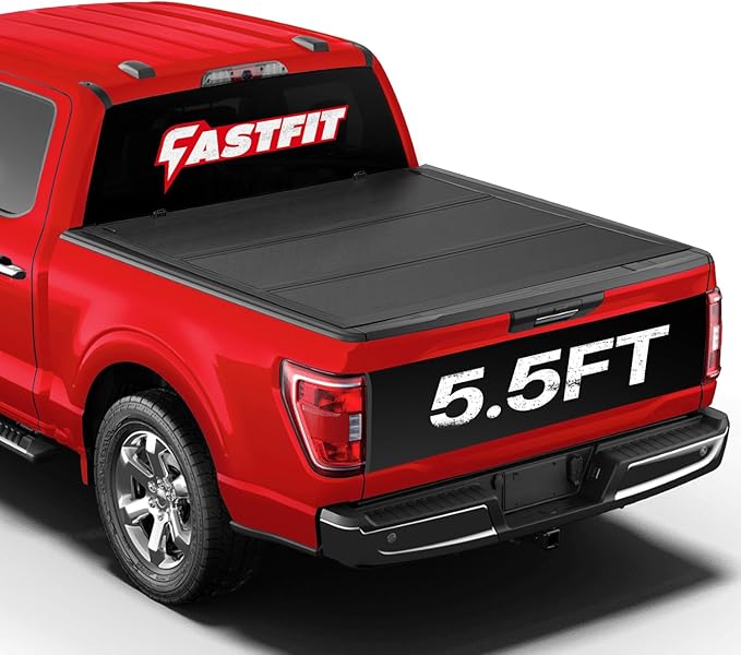 FASTFIT HTL Low-Profile Hard Tri-Fold Tonneau Cover for 2015-2025 F-150, 5.5' (67.1in) Truck Bed