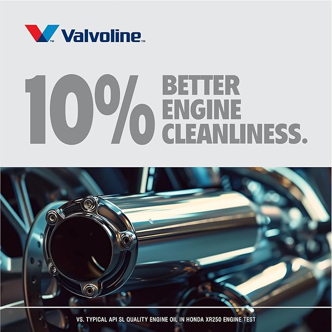 Valvoline 4-Stroke Motorcycle Full Synthetic 20W-50 Motor Oil 1 Quart