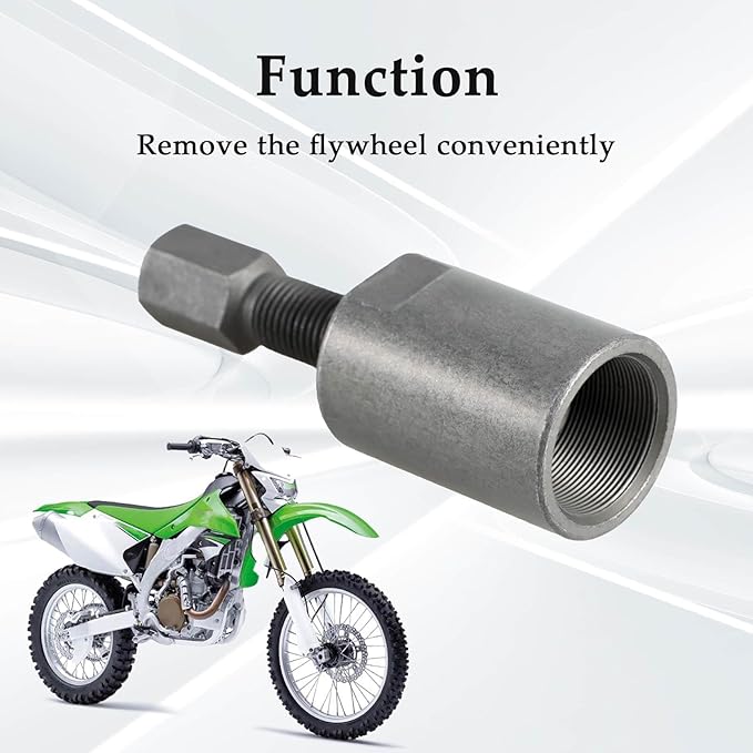 FUSCH M28X1.0 RH Thread Flywheel Puller Remover Tool Compatible with Honda TRX450R, TRX450ER/ Kawasaki KX250, CRF250RX, CRF450R, KLX110R/ Suzuki RM-Z250, RM-Z450