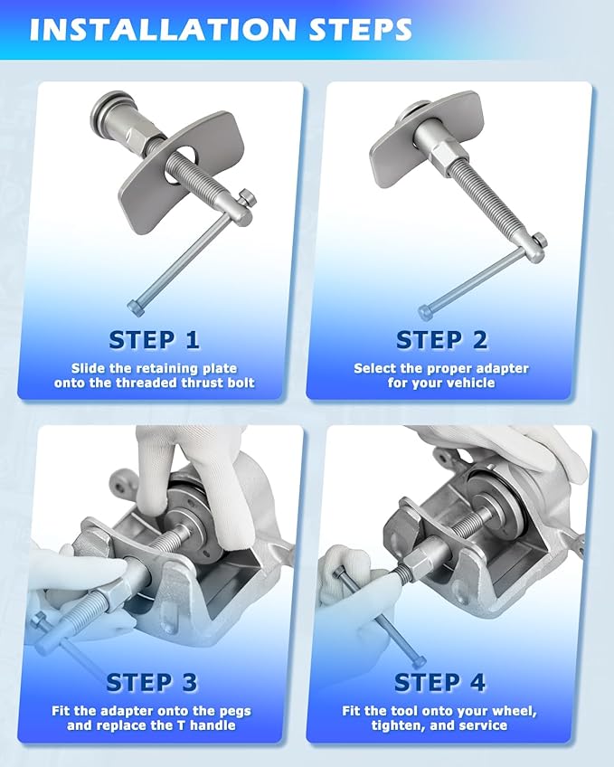 DAYUAN Disc Brake Caliper Piston Rewind Tool Kit Set for Almost Cars Trucks and Four-Wheel Drive Vehicles