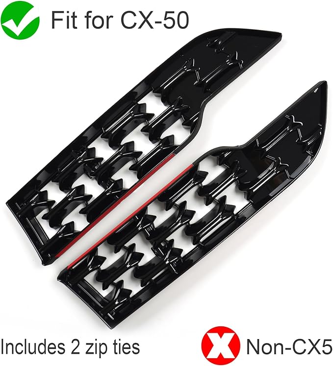 Mesh Grill Guard Fitment for 2023 2024 2025 Mazda CX50 Hybrid, Gloss Black Grille Insect Screen Mesh Grill Cover Glossy Black Front Bumper Protector for Mazda CX 50 CX-50 2022-2026