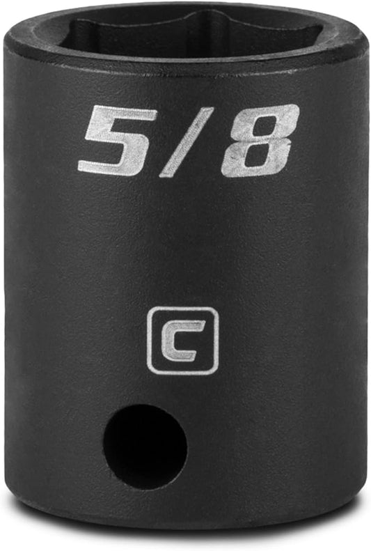 Capri Tools 5/8-Inch Shallow Impact Socket, 3/8-Inch Drive, 6-Point, SAE