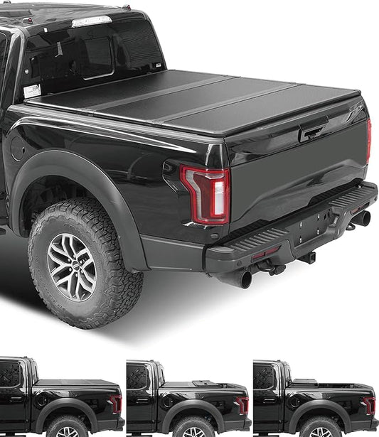 Lyon Cover 5.8ft / 69.3" Hard Tri-Fold Truck Bed Cover Compatible with 2007-2026 Chevy Silverado/GMC Sierra 1500 Fleetside Tonneau Cover | Not for CarbonPro Bed