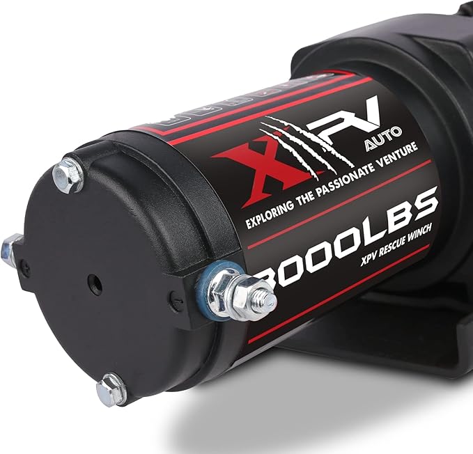 3000 lb 12V DC Electric Winch, Off Road Waterproof Winch for UTV ATV Boat with Both Wireless Handheld Remote and Corded Control Recovery Winch Synthetic Rope