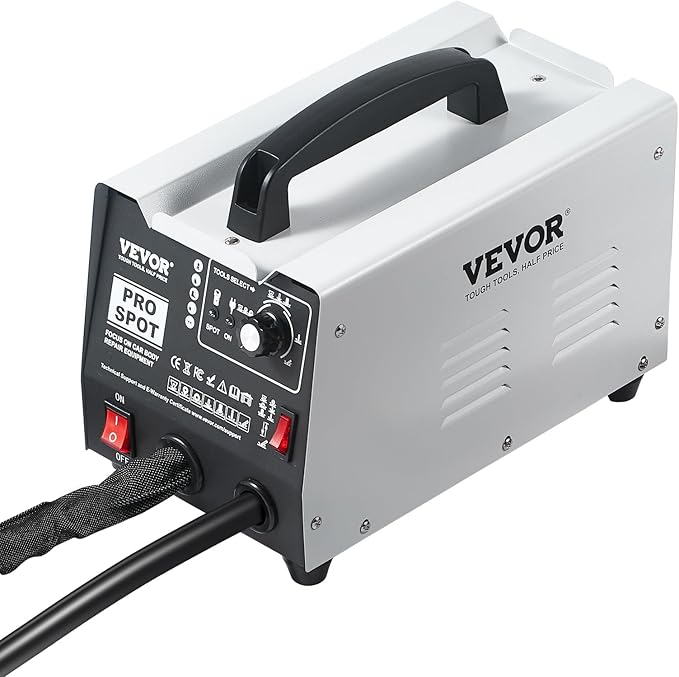 VEVOR Stud Welder Dent Repair Kit, 110V Auto Body Spot Welding Dent Puller Machine with 7 Welding Modes & Adjustable Power, 1.8KW Spot Welder Dent Removal Tool for Car, Truck Dent Repair