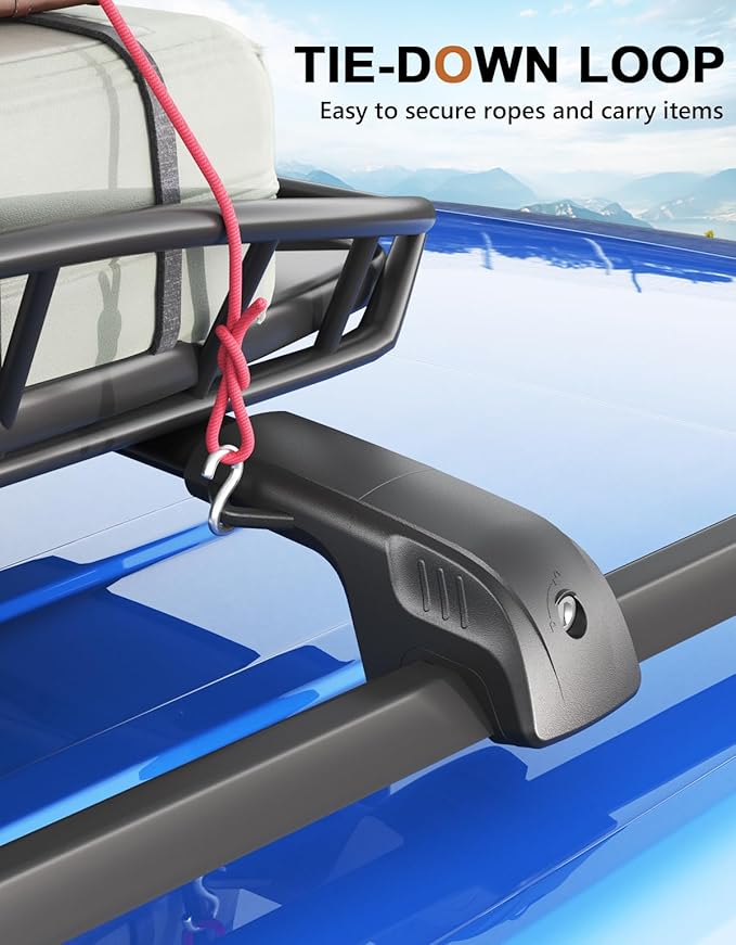 300lbs Lockable Roof Rack Cross Bars Compatible with Honda Pilot 2023 2024 2025 2026 Sport Touring Trailsport Elite (Not for LX and EX-L), Heavy Duty Aluminum Roof Rails Crossbars Rooftop