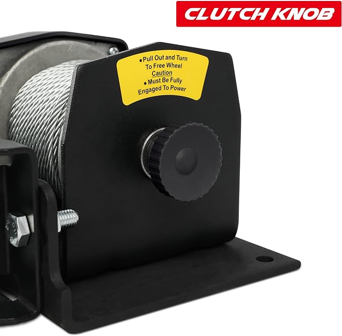 2500lbs Electric Winch 12V Waterproof Steel Cable with Wired Remote Control & Mounting Plate ATV UTV Towing Trailer Winch Off-Road