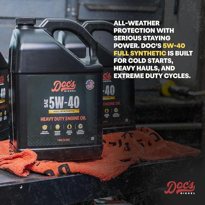 Doc's Diesel 5W-40 Full Synthetic Heavy Duty Diesel Oil 55 Gallons DOCS5W40-55G | 55-Gallon Drum