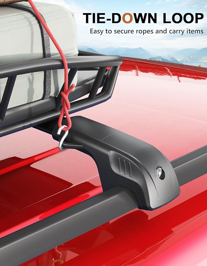 Lockable 300lb Roof Rack Cross Bars Compatible with Nissan Pathfinder 2022 2023 2024 2025 SV SL Platinum with Raised Side Rails, Heavy Duty Aluminum Roof Rails Crossbars