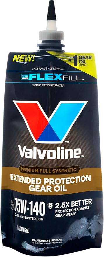 Valvoline FlexFill Extended Protection Full Synthetic 75W-140 Gear Oil 1 QT Pouch