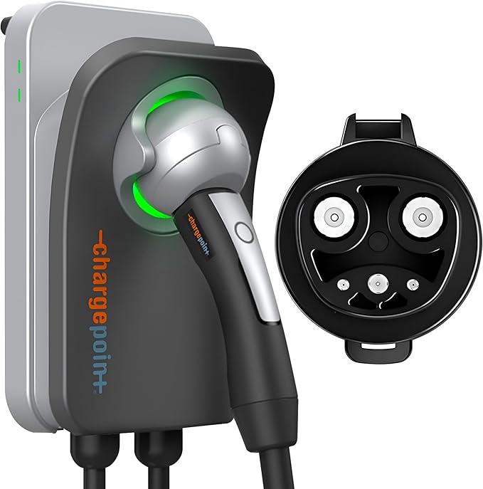 ChargePoint HomeFlex Level 2 EV Charger NACS, NEMA 6-50 Plug for Electric Car - Fast Smart Battery Power Charging at Home for Electric Automobile Vehicles